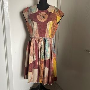 Making The Cut colorful denim dress